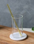 Straight Gold Glass Straw